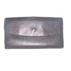 Gucci Black Leather With Gold Belt Buckle Clasp Vintage Wallet | AlmaBagz