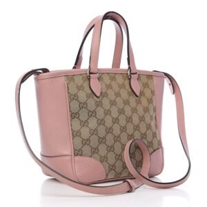 Gucci GG Canvas Small Bree Tote in Soft Pink | AlmaBagz