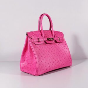 Hermes Birkin 35cm Ostrich Leather Bag Rose Gold | AlmaBagz