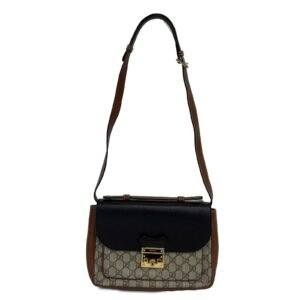 GUCCI - Padlock Mini Monogram Brown Top Handle - Crossbody / Shoulder Bag | AlmaBagz