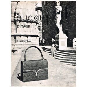 Gucci Bag Vintage Top Handle Purse Brown Leather With Contrast Stitching And Gold Accents Boar Skin | AlmaBagz