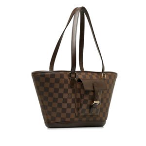 Louis Vuitton PM Handbag N51121 Brown PVC Leather Lady Louis Vuitton | AlmaBagz