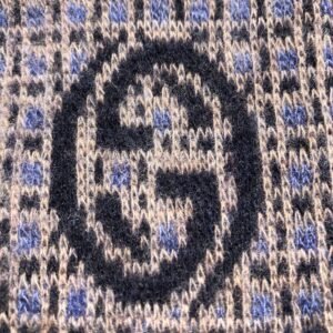 Gucci Soft Combed Wool Knee High Socks in Blue | AlmaBagz