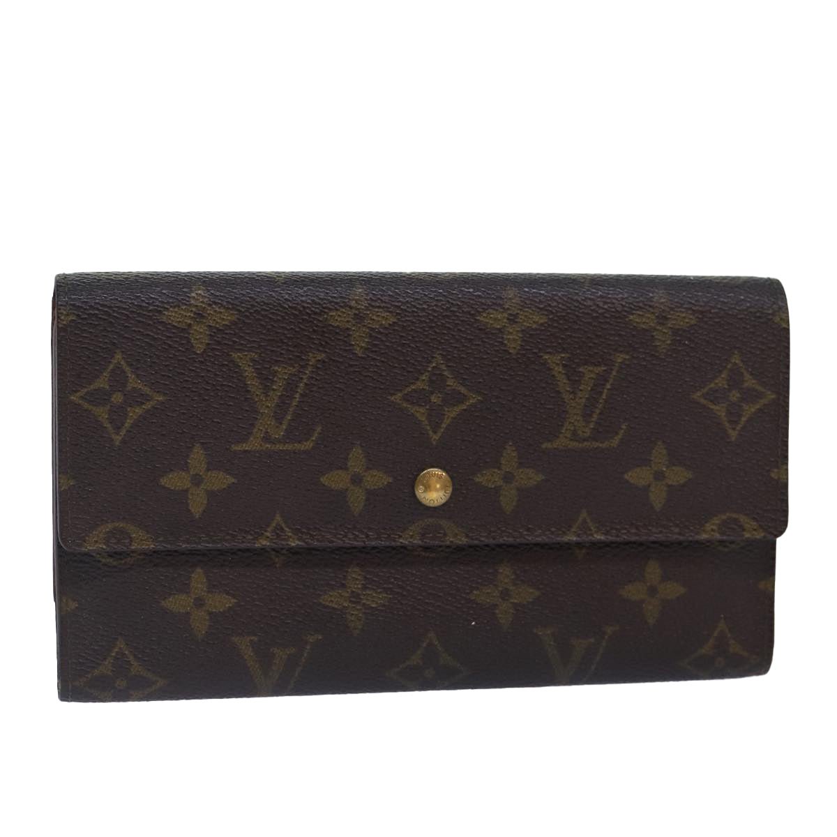 LOUIS VUITTON Monogram Portefeuille International Wallet M61217 LV Auth bs16890 | AlmaBagz