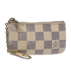 LOUIS VUITTON Damier Azur Pochette Cles Coin Purse N62659 LV Auth 47229 | AlmaBagz