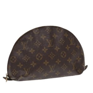 LOUIS VUITTON Monogram Trousse Demi Ronde Cosmetic Pouch M47520 LV Auth bs16953 | AlmaBagz