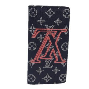 LOUIS VUITTON Monogram Ink Brazza Portefeuille Wallet Navy M62893 Auth bs17176 | AlmaBagz