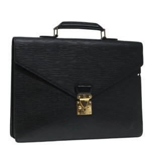 LOUIS VUITTON Epi Serviette Conseiller Briefcase Black M54422 LV Auth bs17184 | AlmaBagz