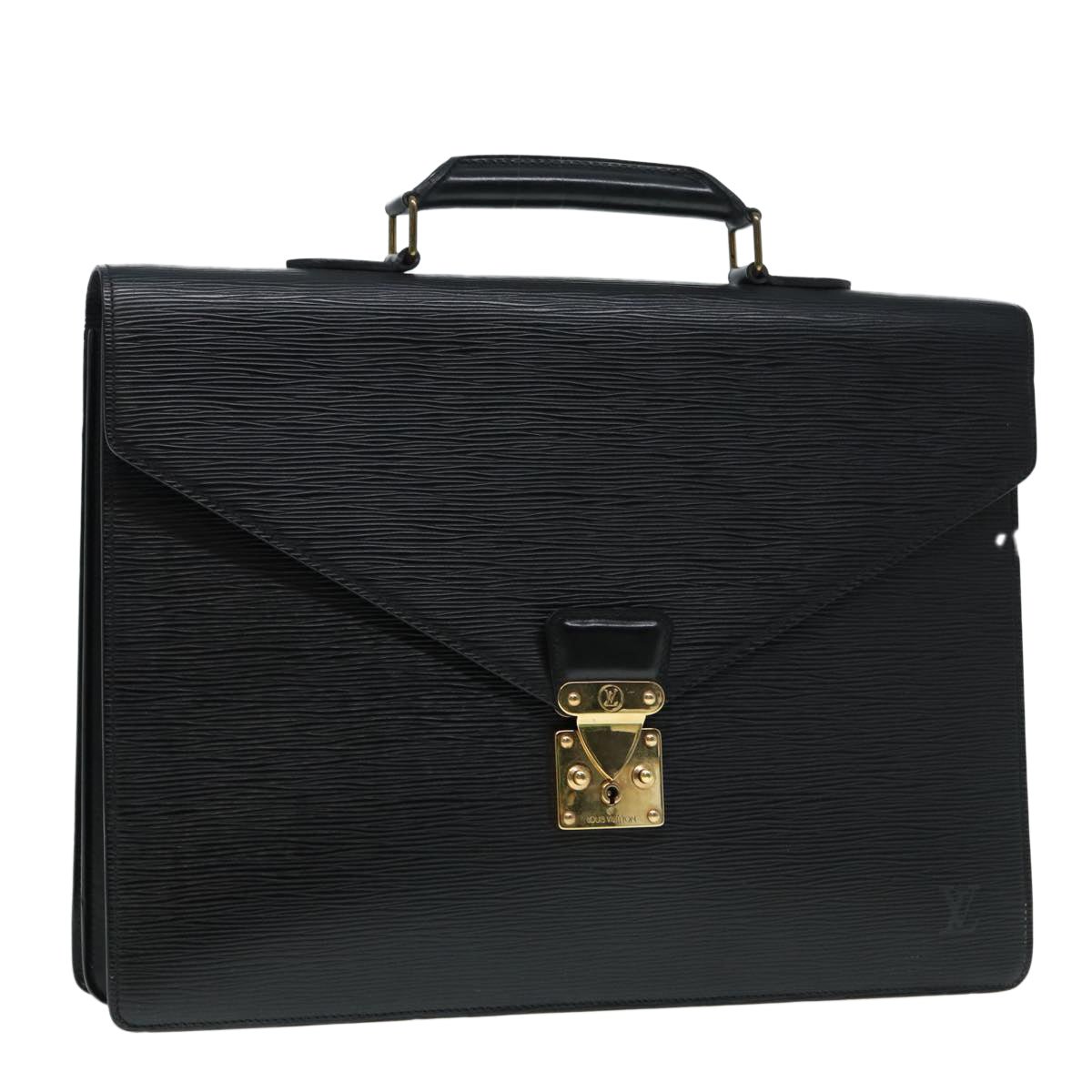 LOUIS VUITTON Epi Serviette Conseiller Briefcase Black M54422 LV Auth bs17184 | AlmaBagz