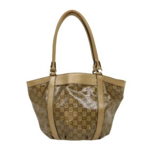 GUCCI GG Canvas Tote Bag Beige Gold 211983204991  bs1798 | AlmaBagz