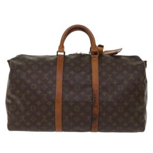 LOUIS VUITTON Monogram Keepall Bandouliere 50 Boston Bag M41416 LV Auth bs7041 | AlmaBagz