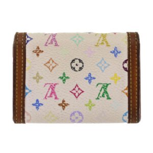 LOUIS VUITTON Monogram Multicolor Porte Monnaie Plat White M92657 LV Auth bs7067 | AlmaBagz