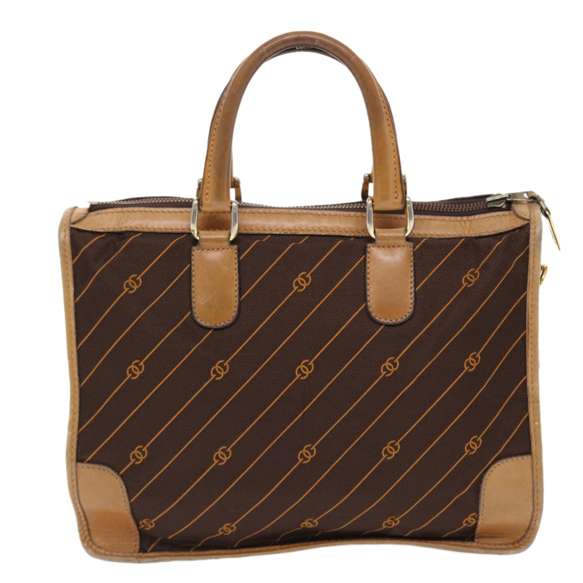 GUCCI Hand Bag Canvas Leather Brown bs7158 | AlmaBagz