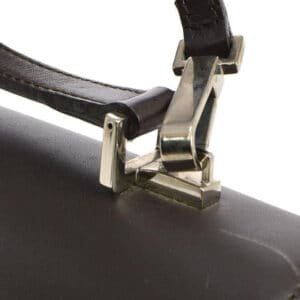 Gucci Shoulder Bag Smooth Two Way Or Brown Leather Satchel | AlmaBagz