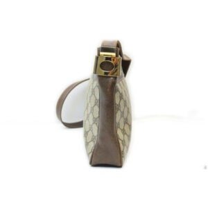Gucci Supreme W Guccissima Print Coated Canvasleather Sherry Stripe Brown Gg Canvas Shoulder Bag | AlmaBagz