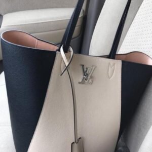 Louis Vuitton Lockme Cabas Bag Vanilla Noir | AlmaBagz
