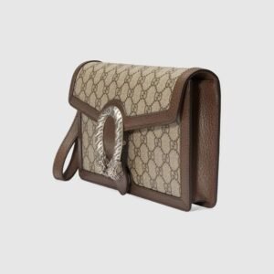 Gucci Dionysus GG Supreme Canvas Purse in Beige/Brown | AlmaBagz