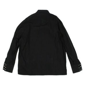 Gucci Cotton Popeline Button Down Shirt in Black | AlmaBagz