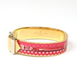 Louis Vuitton Monogram pink Enamel Monogram Charm Bracelet | AlmaBagz