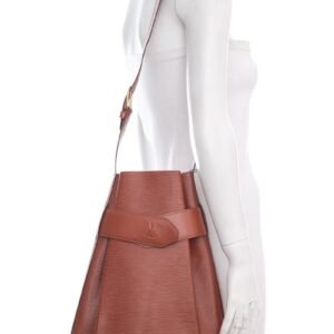 Louis Vuitton Cognac Sac D'Epaule Epi Leather Handbag | AlmaBagz