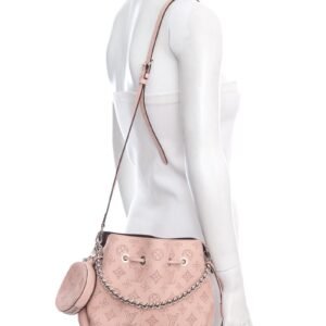 Louis Vuitton Pink Monogram Mahina Bella Bucket Handbag | AlmaBagz