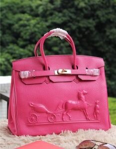 Hermes Birkin Horse Togo Leather Rose 35cm | AlmaBagz
