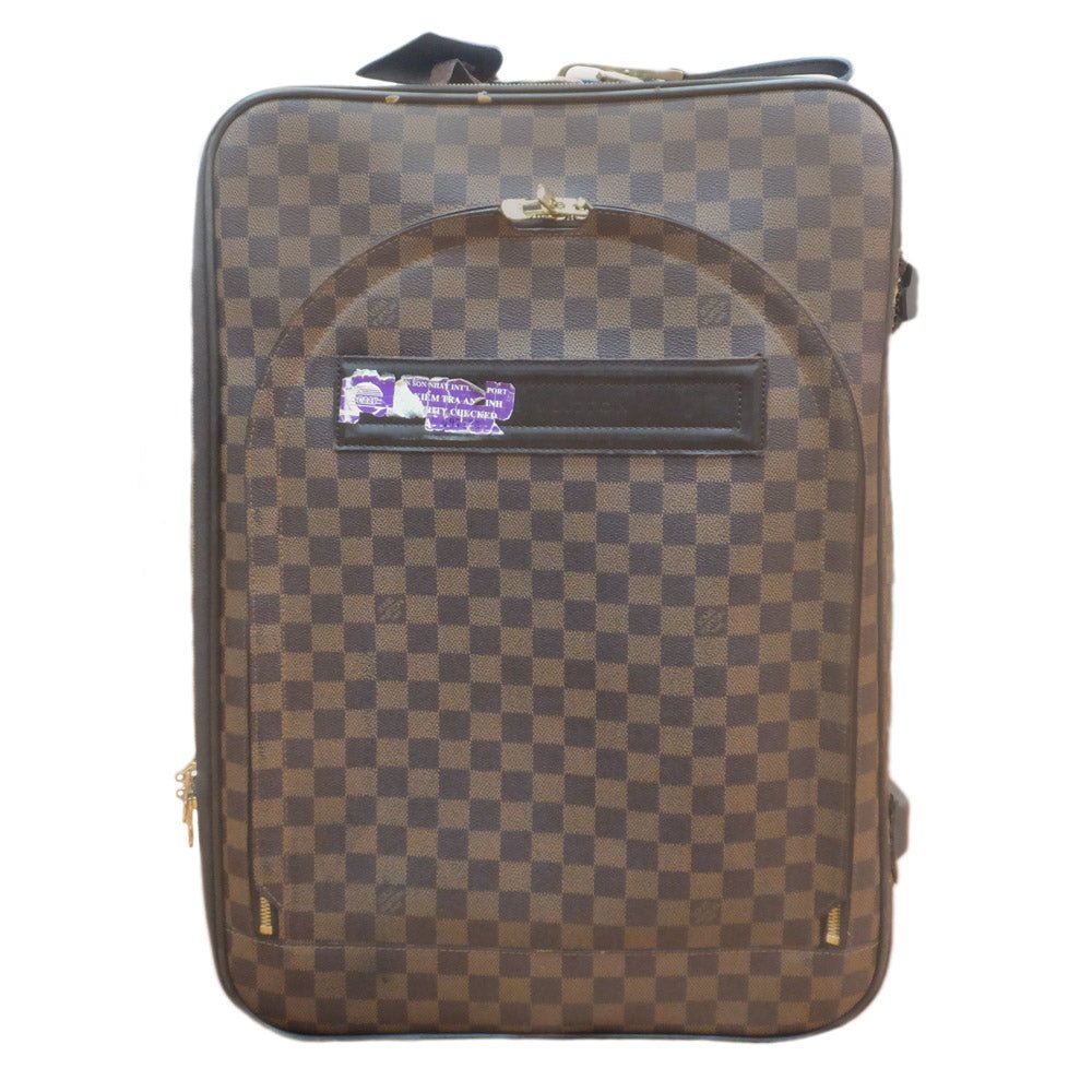 Louis Vuitton 55 Carry Case N23294 Travel Bag Damier Brown G Linen Leather suitcase | AlmaBagz
