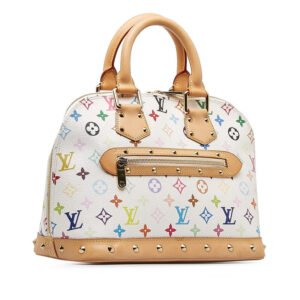 Louis Vuitton Multicolor Alma Handbag M92647 Bronze White PVC Leather  Louis Vuitton | AlmaBagz