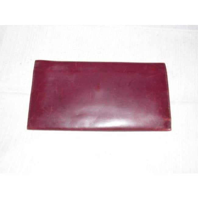 Gucci Super Soft Burgundy Leather With Gold Hardware Vintage Wallet | AlmaBagz