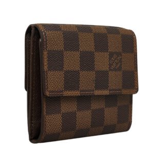 Louis Vuitton Damiere Portfolio Series Three Folded Wallet N61654 Brown PVC Leather  Louis Vuitton | AlmaBagz