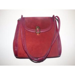 Gucci And Leather Satcheldesigner Purses Red Suede Shoulder Bag | AlmaBagz