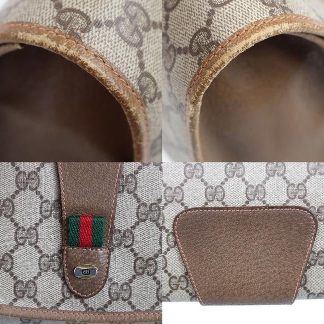 Gucci Accessory Collection Brown Guccissima Print XL Clutch w Red & Green Stripe | AlmaBagz - Image 9