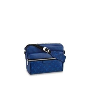 Louis Vuitton Outdoor Messenger K45 Taiga Monogram Cobalt | AlmaBagz