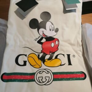 Gucci x Disney Oversized Mickey Mouse Cotton White T-Shirt | AlmaBagz