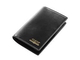 Gucci Bifold Passport Holder in Black | AlmaBagz