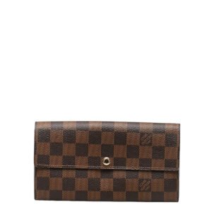 Louis Vuitton Damier Long Wallet Brown Ladies N61734 | AlmaBagz