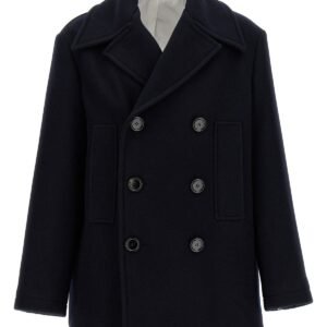 Gucci Men Double-Breasted Coat | AlmaBagz