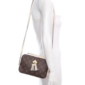 Louis Vuitton Saintonge Cream & Brown Monogram Handbag | AlmaBagz