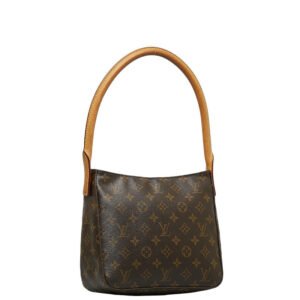 Louis Vuitton Monogram Looping MM Shoulder Bag M51146 Brown PVC Leather Lady Louis Vuitton | AlmaBagz