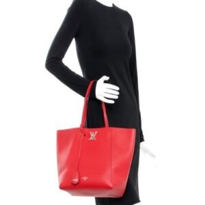 Louis Vuitton Lockme Cabas Bag Rubis | AlmaBagz