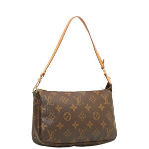Louis Vuitton Monogram  Accessory Shoulder Bag Accessory Pocket M51980 Brown PVC Leather Ladies Louis Vuitton | AlmaBagz