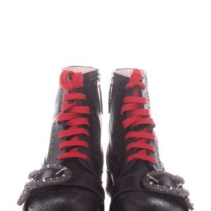 Gucci Black Leather Boots SZ 39.5 | AlmaBagz