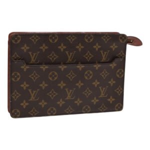 LOUIS VUITTON Monogram Pochette Homme Clutch Bag M51795 LV Auth ep5250 | AlmaBagz