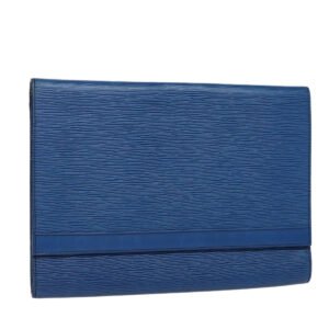 LOUIS VUITTON Epi Pochette Amberop Clutch Bag Blue M52585 LV Auth ep5254 | AlmaBagz