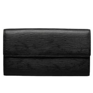 Louis Vuitton M63592 Long Wallet Epi Leather Noir Black | AlmaBagz