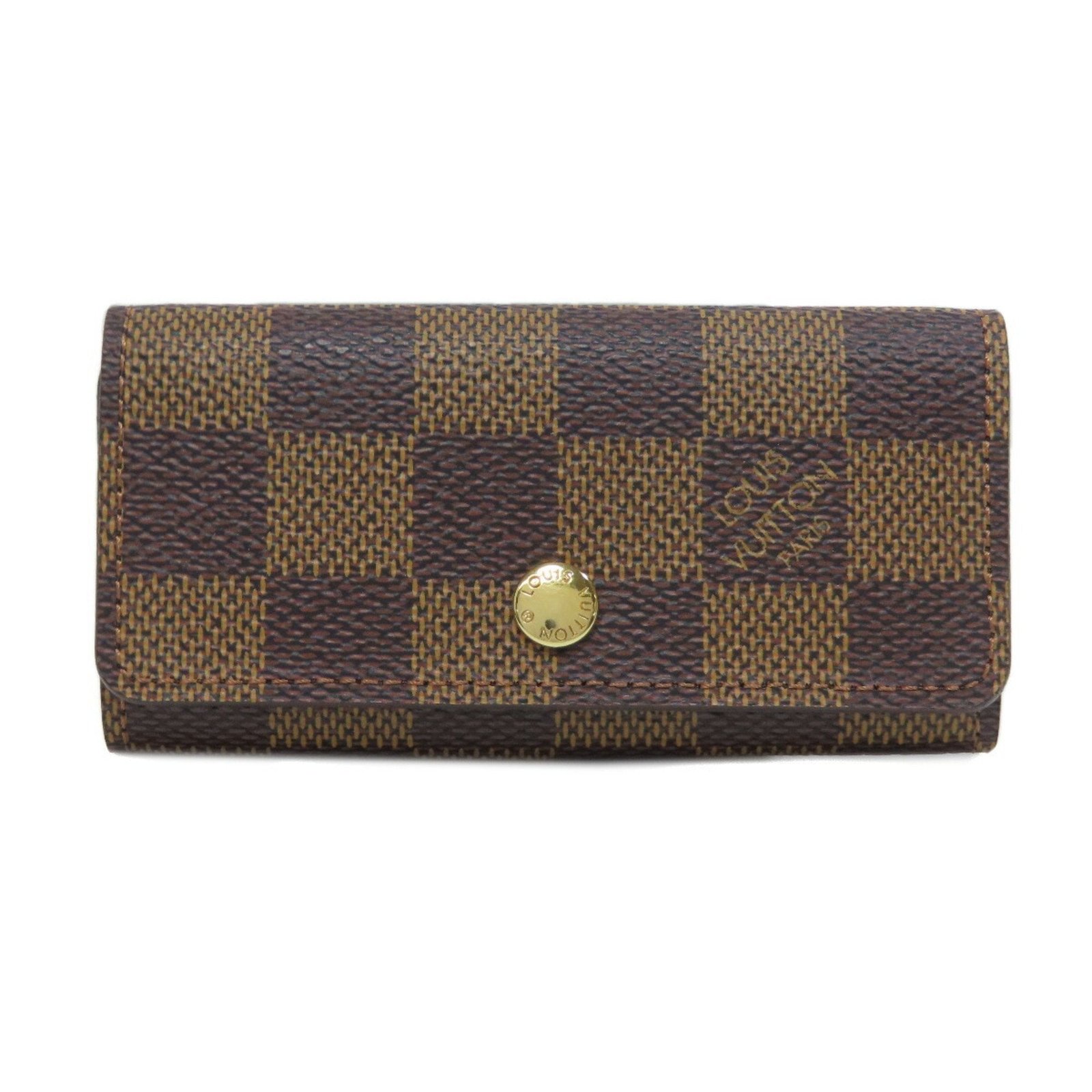 Louis Vuitton Damier Canvas Ebene Damier Canvas Keycase | AlmaBagz