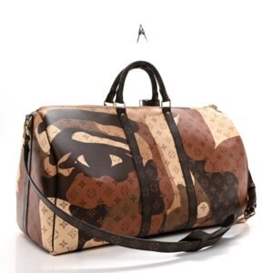 Louis Vuitton  Monogram KidSuper Portrait Keepall Bandouliere 55 | AlmaBagz