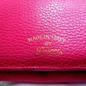 Gucci Fuchsia W Gold Hardware XL Checkbook Size | AlmaBagz