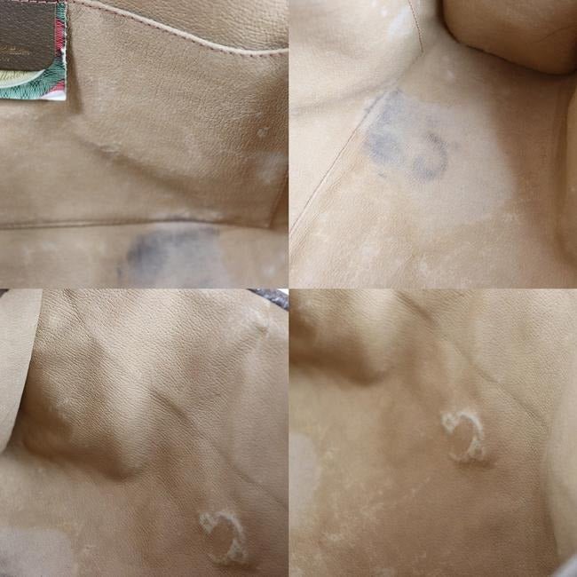 Gucci Accessory Collection Brown Guccissima Print XL Clutch w Red & Green Stripe | AlmaBagz - Image 4