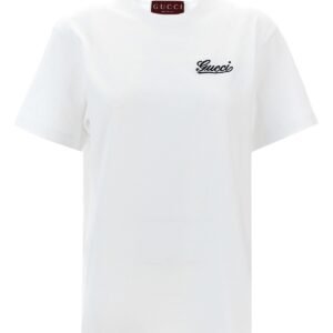 Gucci Women Logo Embroidery T-Shirt | AlmaBagz